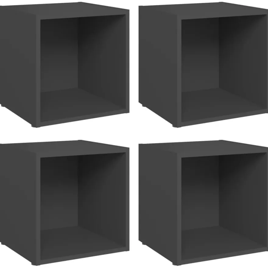 TV-tasot 37x35x37 cm tekninen puu, eri värejä ja pakkauskokoja (08935)