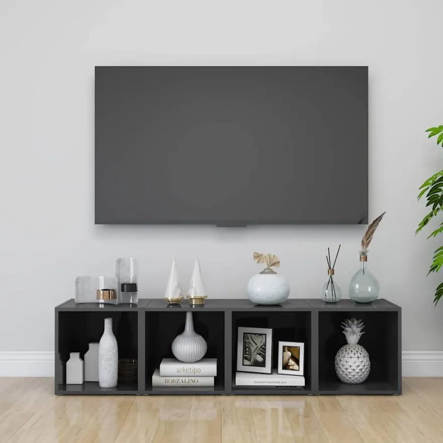TV-tasot 37x35x37 cm tekninen puu, eri värejä ja pakkauskokoja (08935)