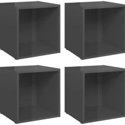 TV-tasot 37x35x37 cm tekninen puu, eri värejä ja pakkauskokoja (08935)