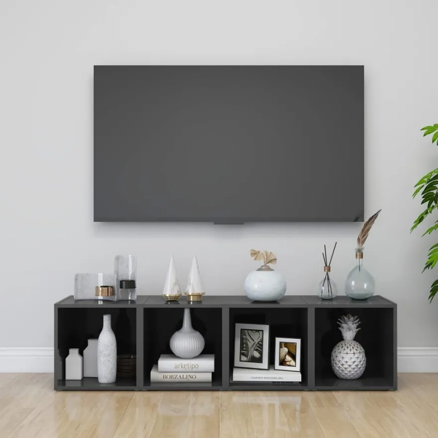 TV-tasot 37x35x37 cm tekninen puu, eri värejä ja pakkauskokoja (08935)