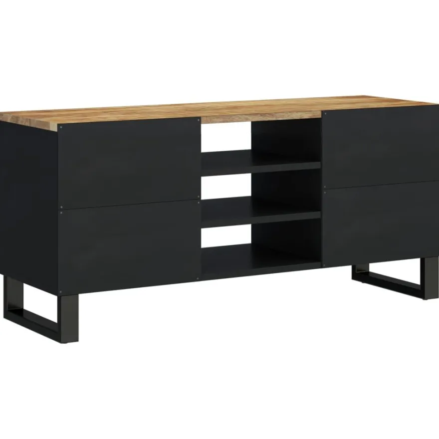 TV-taso, täysi mangopuu ja tekninen puu, 100x33x46 cm, eri värejä (31937)