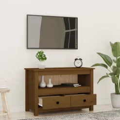 TV-taso täysi mänty, 79x35x52 cm, eri värejä (17544)