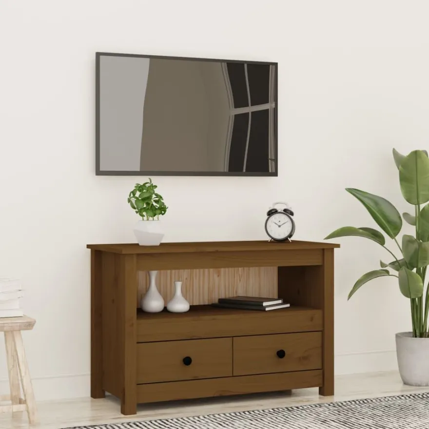 TV-taso täysi mänty, 79x35x52 cm, eri värejä (17544)