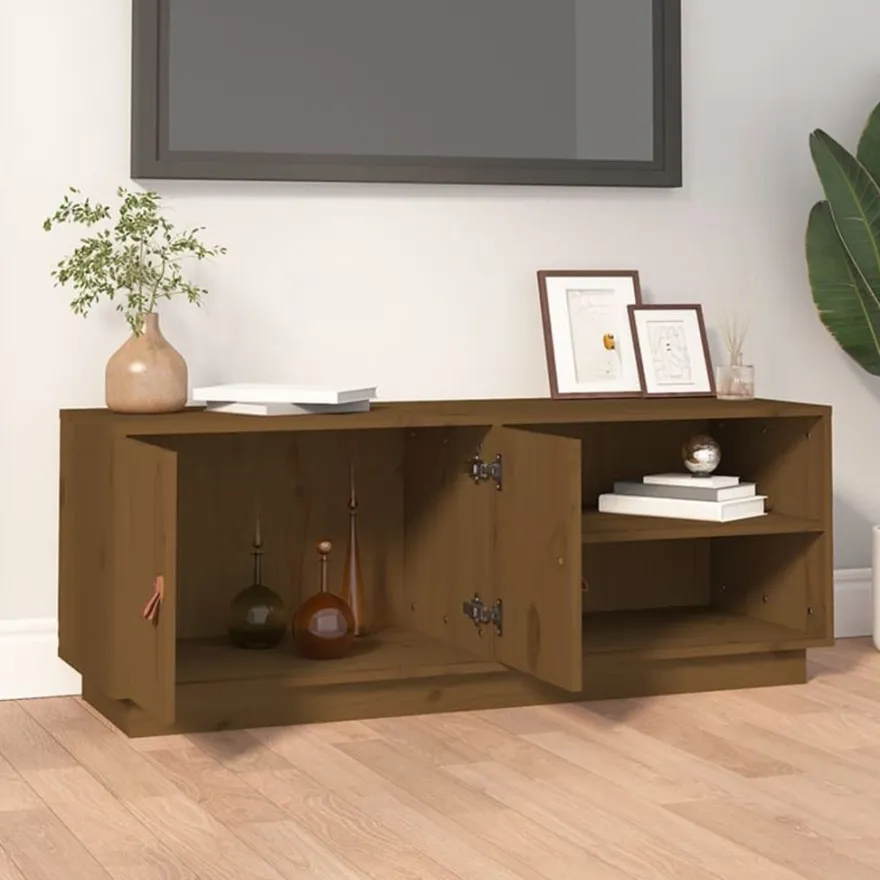 TV-taso täysi mänty 105x34x40 cm, eri värejä (17152)