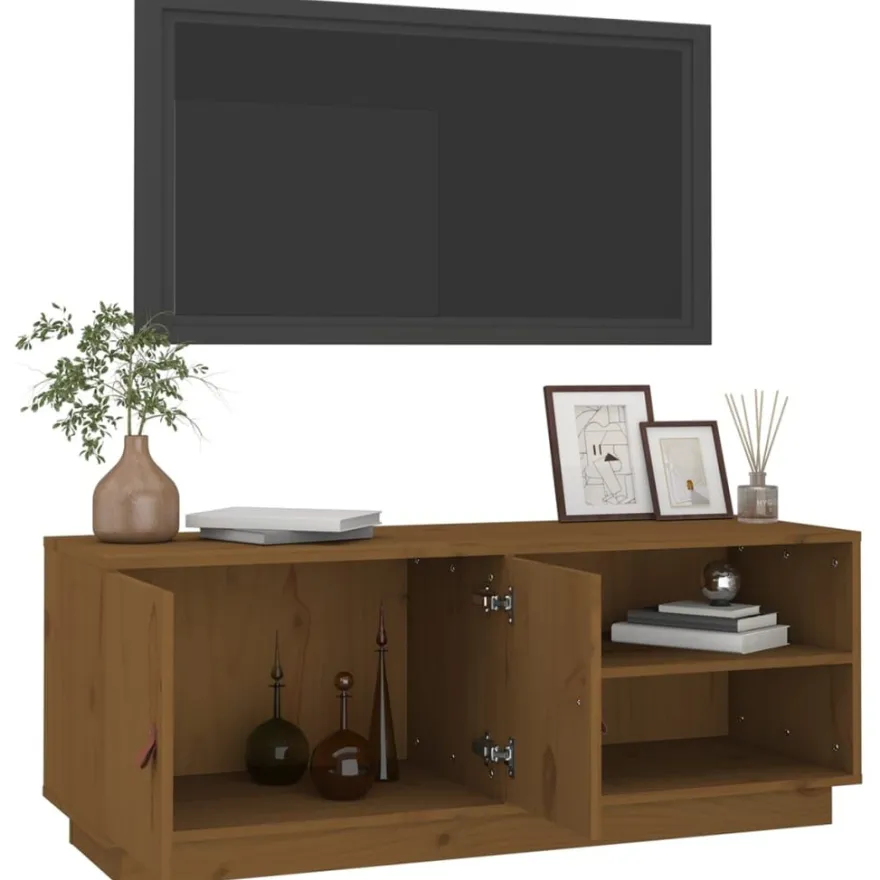 TV-taso täysi mänty 105x34x40 cm, eri värejä (17152)