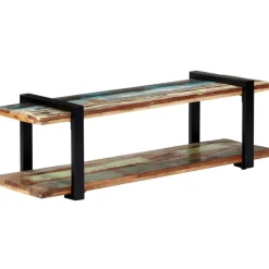Tv-taso 130x40x40 cm kierrätetty puu
