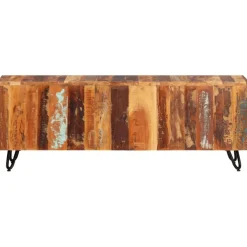 TV-taso 110x30x40 cm kierrätetty täyspuu (37842)