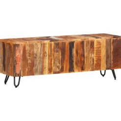 TV-taso 110x30x40 cm kierrätetty täyspuu (37842)