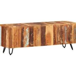 TV-taso 110x30x40 cm kierrätetty täyspuu (37842)