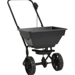 Työnnettävä suolan levitin pvc ja teräs 92x46x70 cm 15 l