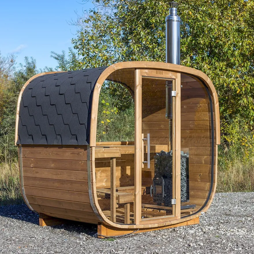 Tynnyrisauna Baltresto Cube, 220x170cm, 3 hlöä