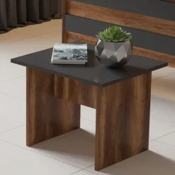 Työpöytäkokonaisuus Linento Furniture VO9, tummanruskea/harmaa
