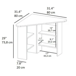 Työpöytä Linento Furniture Corner, eri värejä