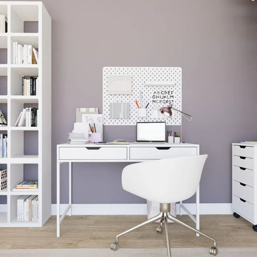 Työpöytä Linento Furniture Duru, valkoinen