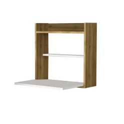 Työpöytä Linento Furniture Laptop, valkoinen/pähkinäpuu