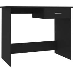 Työpöytä musta 100x50x76 cm lastulevy