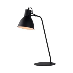 Työpöytävalaisin Lucide Shadi, Ø20x50cm, 40W, himmennettävä, musta