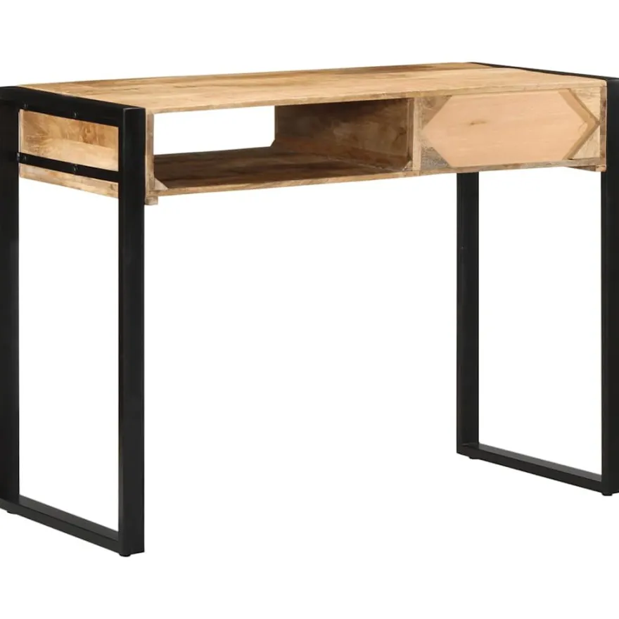 Työpöytä 100x50x75 cm Massiivipuuta mango (15931)