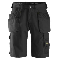 Työshortsit Snickers Workwear Canvas+ 3014, musta