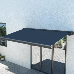 Täyskasettimarkiisi Lykke, 3x2,5 m, tummanharmaa