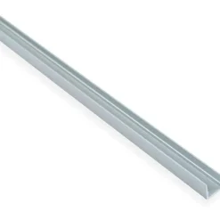 U-lista Maler sileä, 1,5x10x10x2000mm, alumiini, hopea anodisoitu