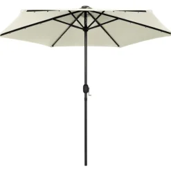 Ulkoaurinkovarjo led-valot alumiinitanko 270 cm