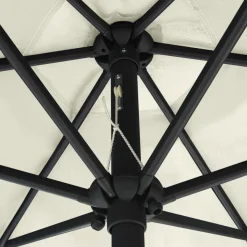 Ulkoaurinkovarjo led-valot alumiinitanko 270 cm