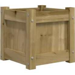 Ulkokukkalaatikot 31 x 31 x 31 cm, kyllästettyä mäntyä, 2 kpl