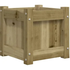 Ulkokukkalaatikot 31 x 31 x 31 cm, kyllästettyä mäntyä, 2 kpl