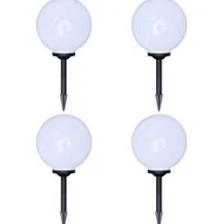 Ulkolamput polulle, 4 kpl, LED, 30 cm maapiikillä