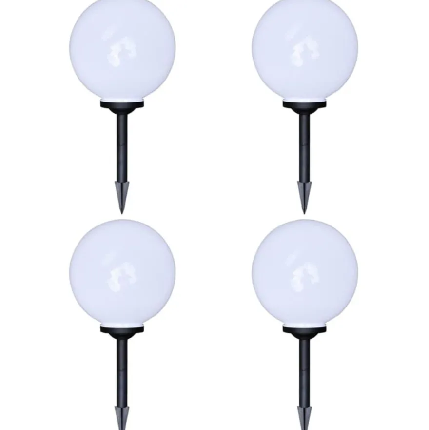 Ulkolamput polulle, 4 kpl, LED, 30 cm maapiikillä