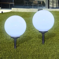 Ulkolamput polulle, 4 kpl, LED, 30 cm maapiikillä