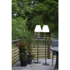 Ulkolattiavalaisin Star Trading GardenLight, 280x280x1500mm, harmaa
