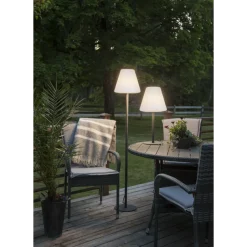 Ulkolattiavalaisin Star Trading GardenLight, 280x280x1500mm, harmaa