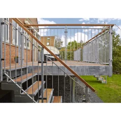 Ulkoportaat Dolle Gardentop, puisille askelmille, yhdellä kaiteella, eri kokoja