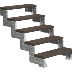 Ulkoportaat Dolle Gardentop Trimax, ilman kaidetta, tummanruskea, eri kokoja