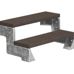 Ulkoportaat Dolle Gardentop Trimax, ilman kaidetta, tummanruskea, eri kokoja