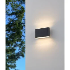Ulkoseinävalaisin Eglo Grutti LED CCT antrasiitti eri kokoja