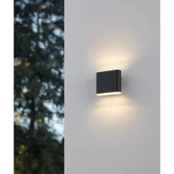 Ulkoseinävalaisin Eglo Grutti LED CCT antrasiitti eri kokoja