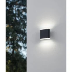 Ulkoseinävalaisin Eglo Grutti LED CCT antrasiitti eri kokoja