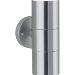 Ulkoseinävalaisin Paulmann Flame, IP44, 6cm, rst