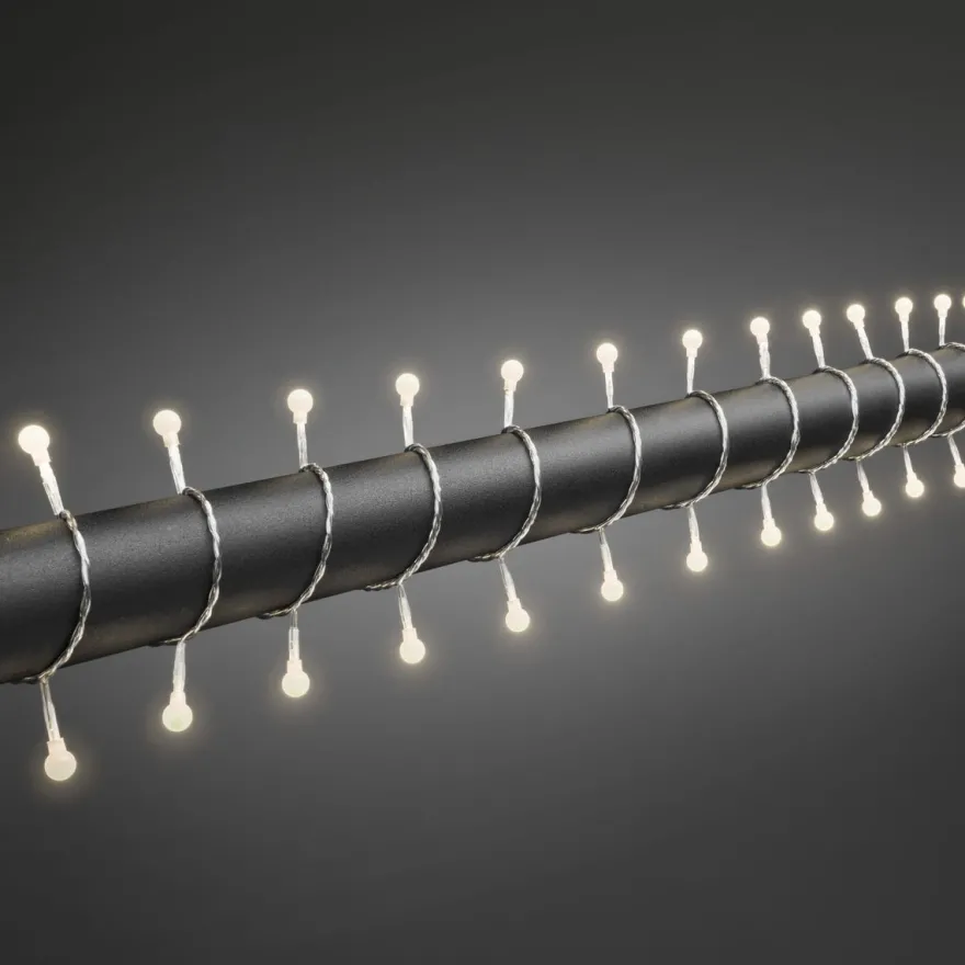 Ulkovalosarja Konstsmide, 6.32m, 80 x lämminvalkoinen LED, kirkas kaapeli