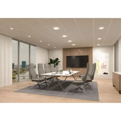 Upotettava LED-paneeli Paulmann VariFit Veluna Edge, IP44, 20x20cm, 17W, 3000K, himmennettävä, valkoinen