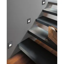 Upotettava LED-seinävalaisin Paulmann Edge Quadro, 80x80mm, 1.2W, 50lm, 2700K, eri värejä