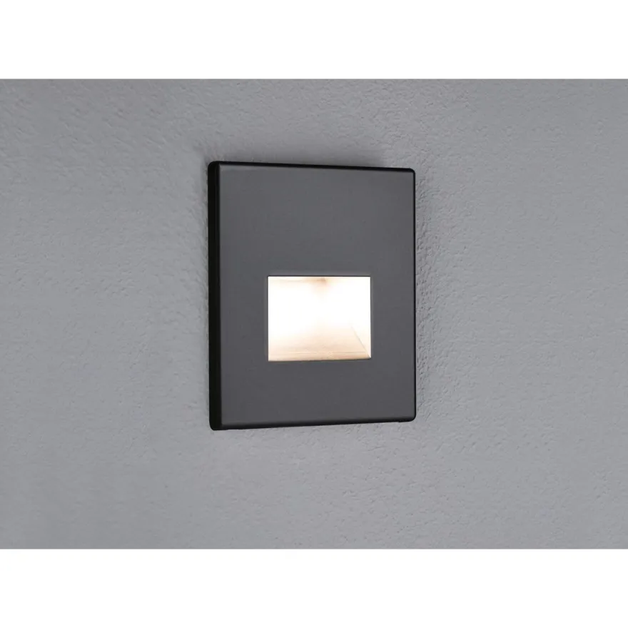 Upotettava LED-seinävalaisin Paulmann Edge Quadro, 80x80mm, 1.2W, 50lm, 2700K, eri värejä