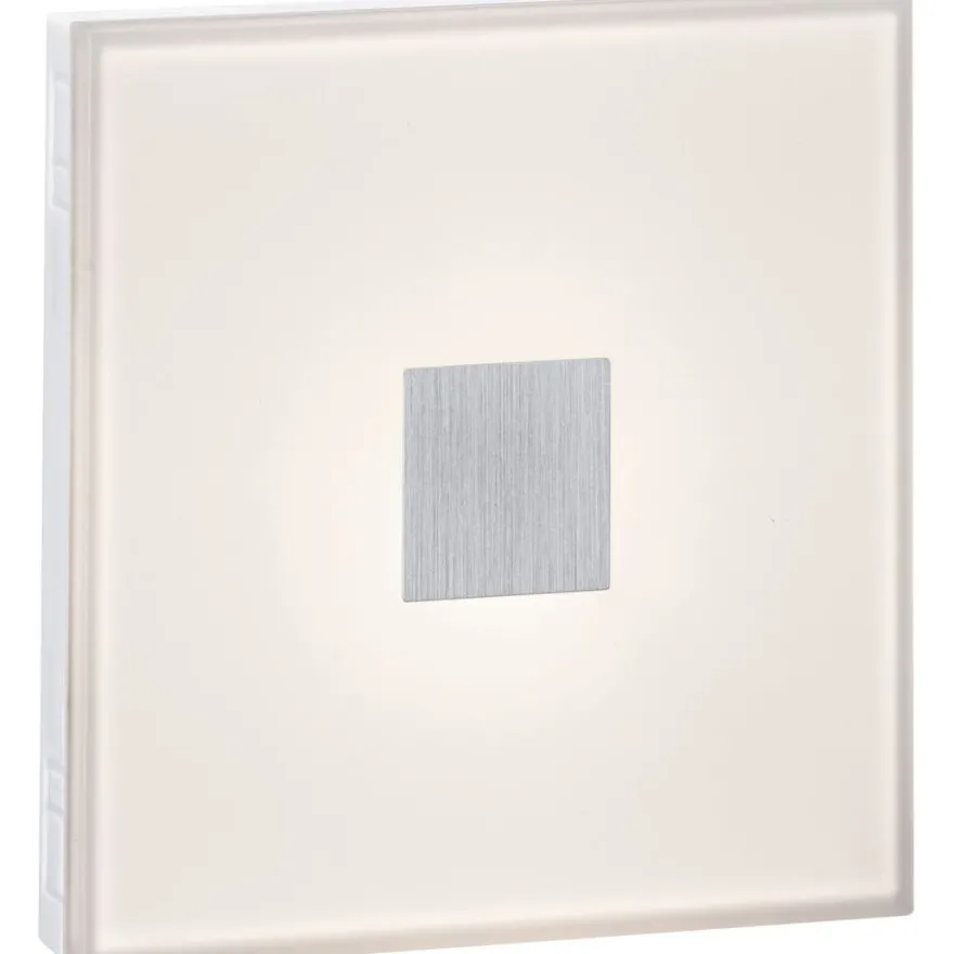Upotettava LED-seinävalaisin Paulmann LumiTiles, IP44, 10x10cm, 2700K, himmennettävä, valkoinen