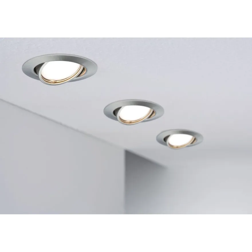 Upotettava LED-valaisin Paulmann Base Coin, Ø90mm, 5W, 370lm, 3000K, eri värejä