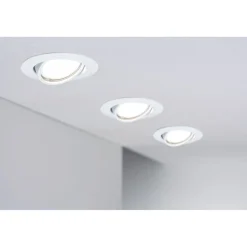 Upotettava LED-valaisin Paulmann Base, Ø90mm, GU10, 5W, 350lm, 3000K, eri värejä