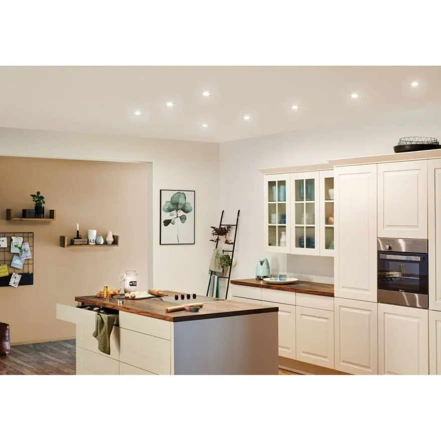 Upotettava LED-valaisin Paulmann Base, Ø90mm, GU10, 5W, 350lm, 3000K, eri värejä