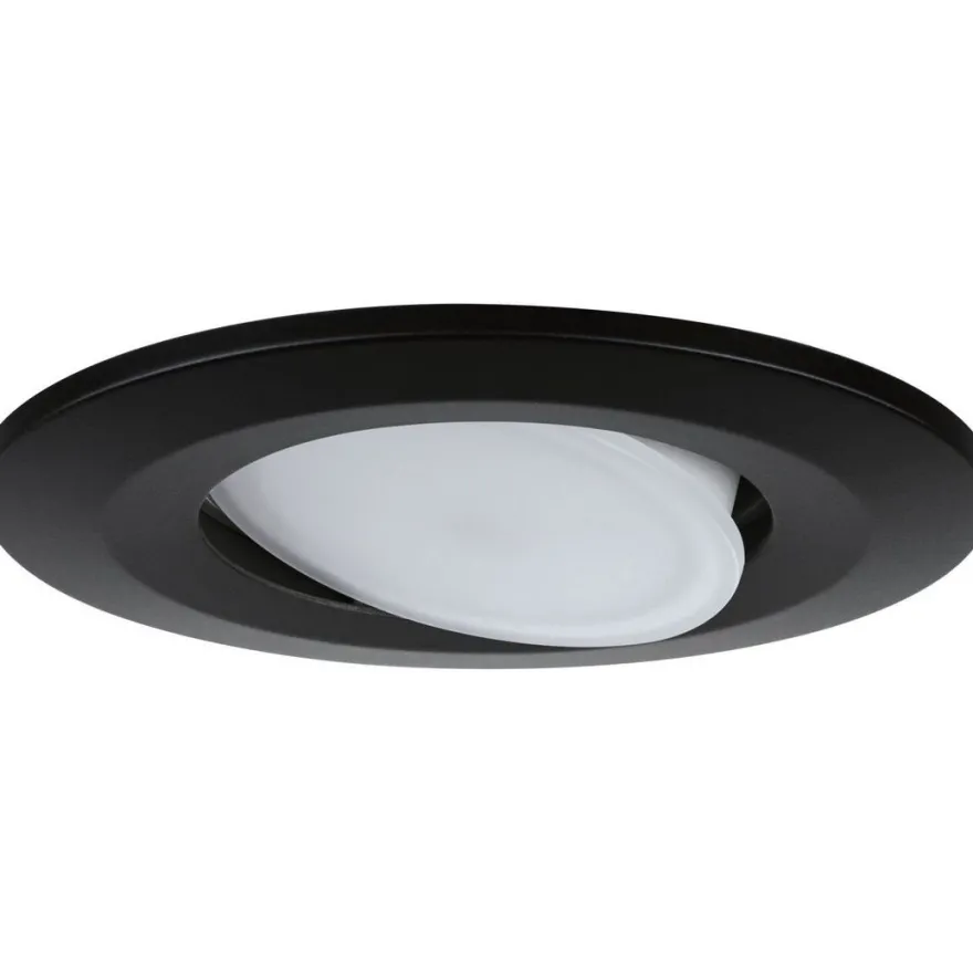 Upotettava LED-valaisin Paulmann Calla, 10kpl, IP65, Ø90mm, 6W, 500lm, 4000K, mattamusta